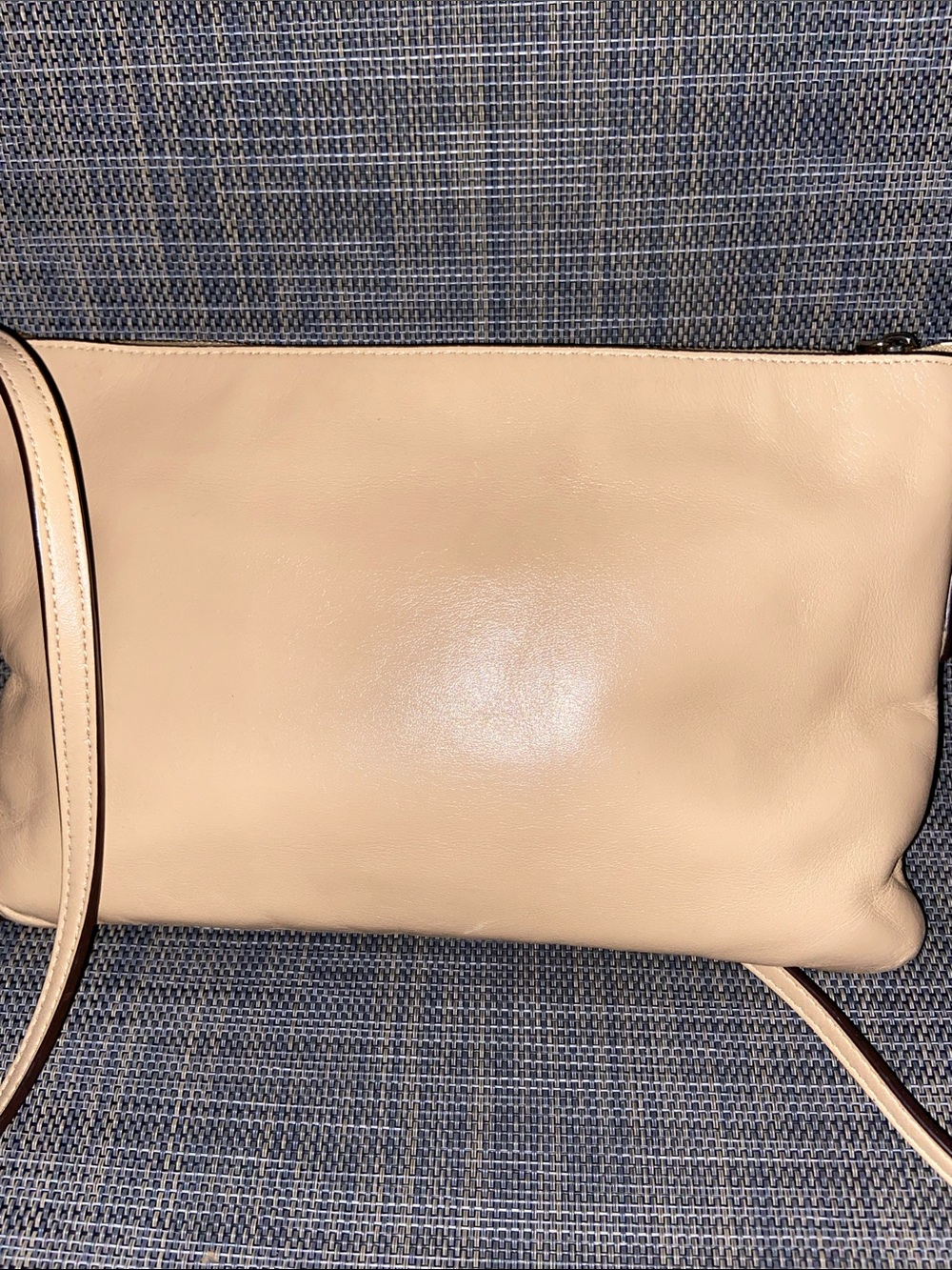 COACH Cream Pebble Leather Crossbody Bag - Picture 6 of 11